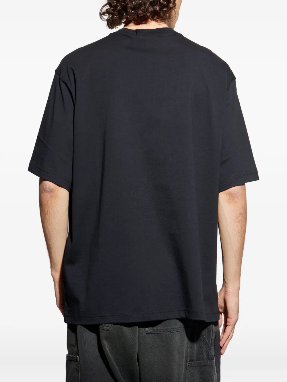 Versace Jeans Couture T-shirt met logoprint Zwart