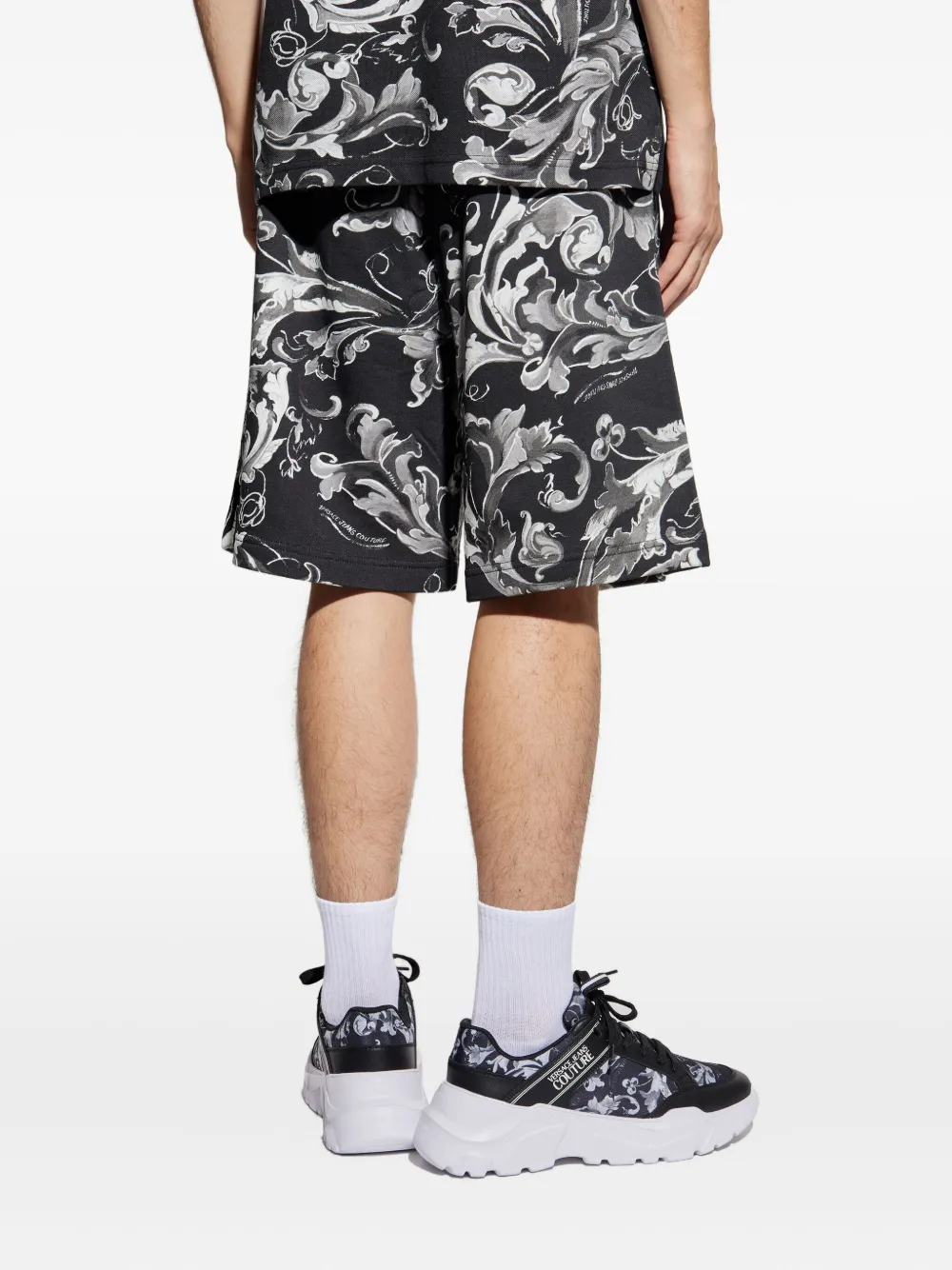 Versace Jeans Couture Shorts met trekkoord Zwart