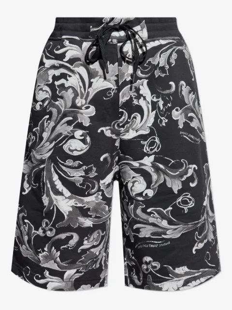Versace Jeans Couture baroque-print drawstring shorts