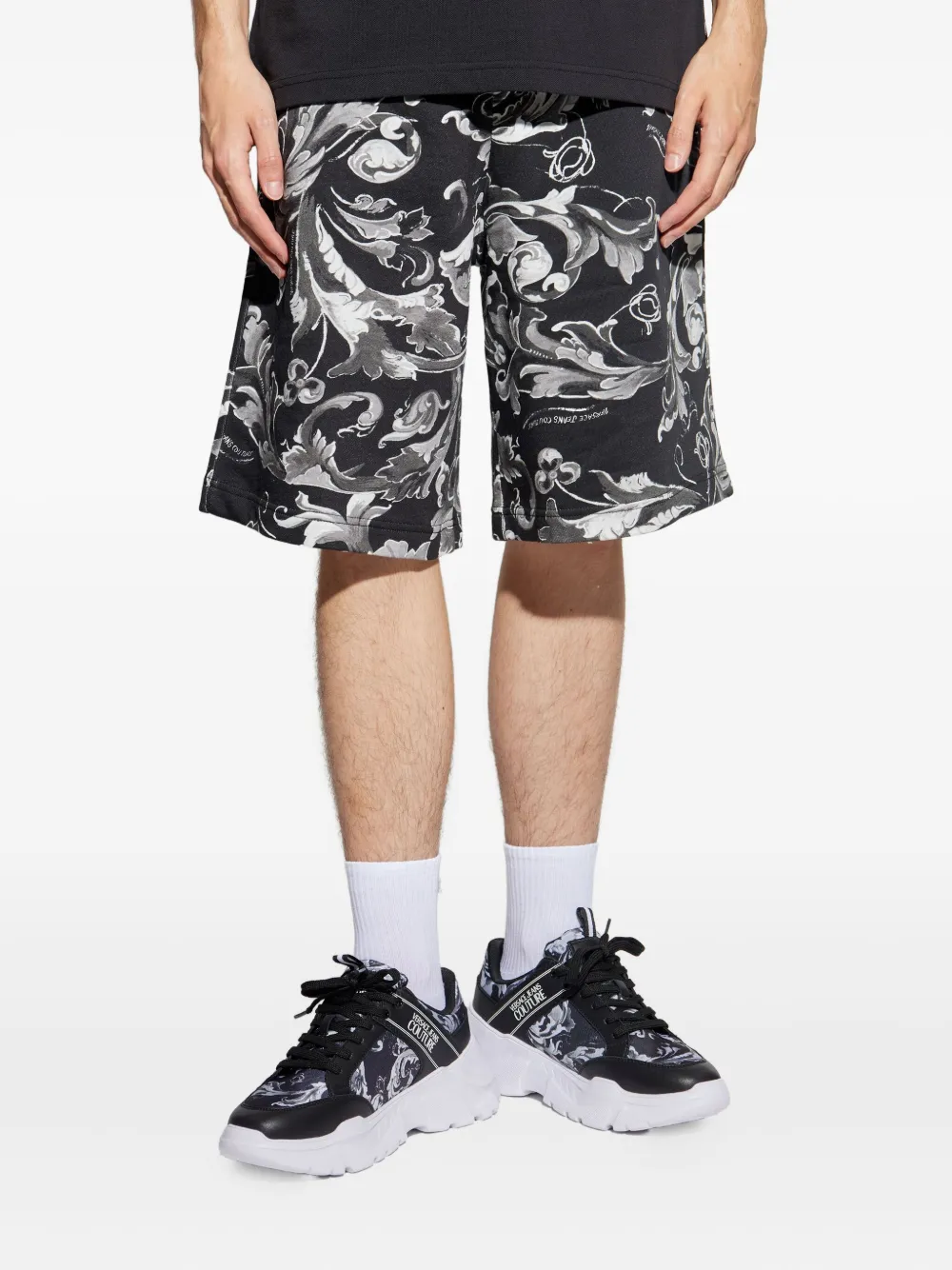 Versace Jeans Couture Shorts met trekkoord Zwart
