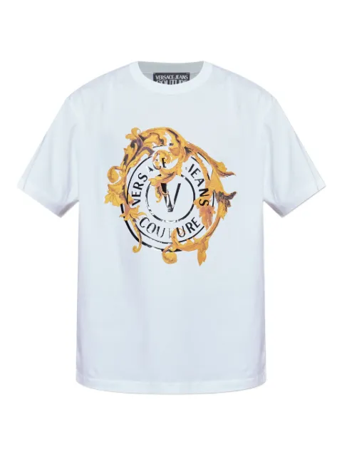 Versace Jeans Couture baroque-print logo-print t-shirt