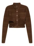 R13 plaid cotton shirt - Brown