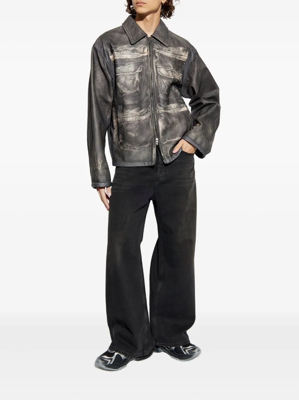 Diesel D-Rise faded jeans - Zwart