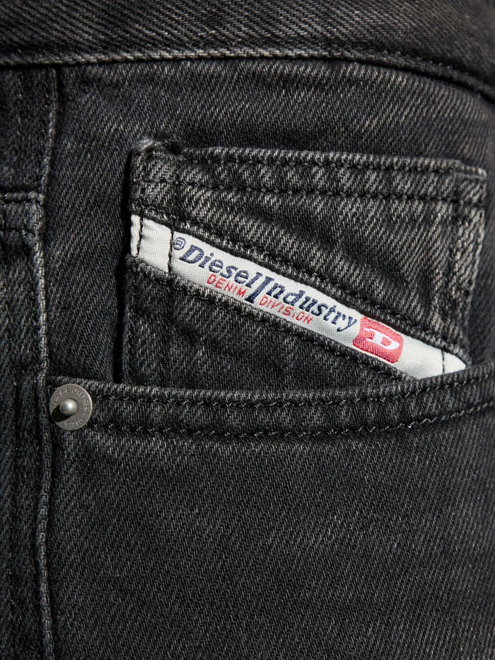 Diesel D-Rise jeans met vervaagd effect Zwart