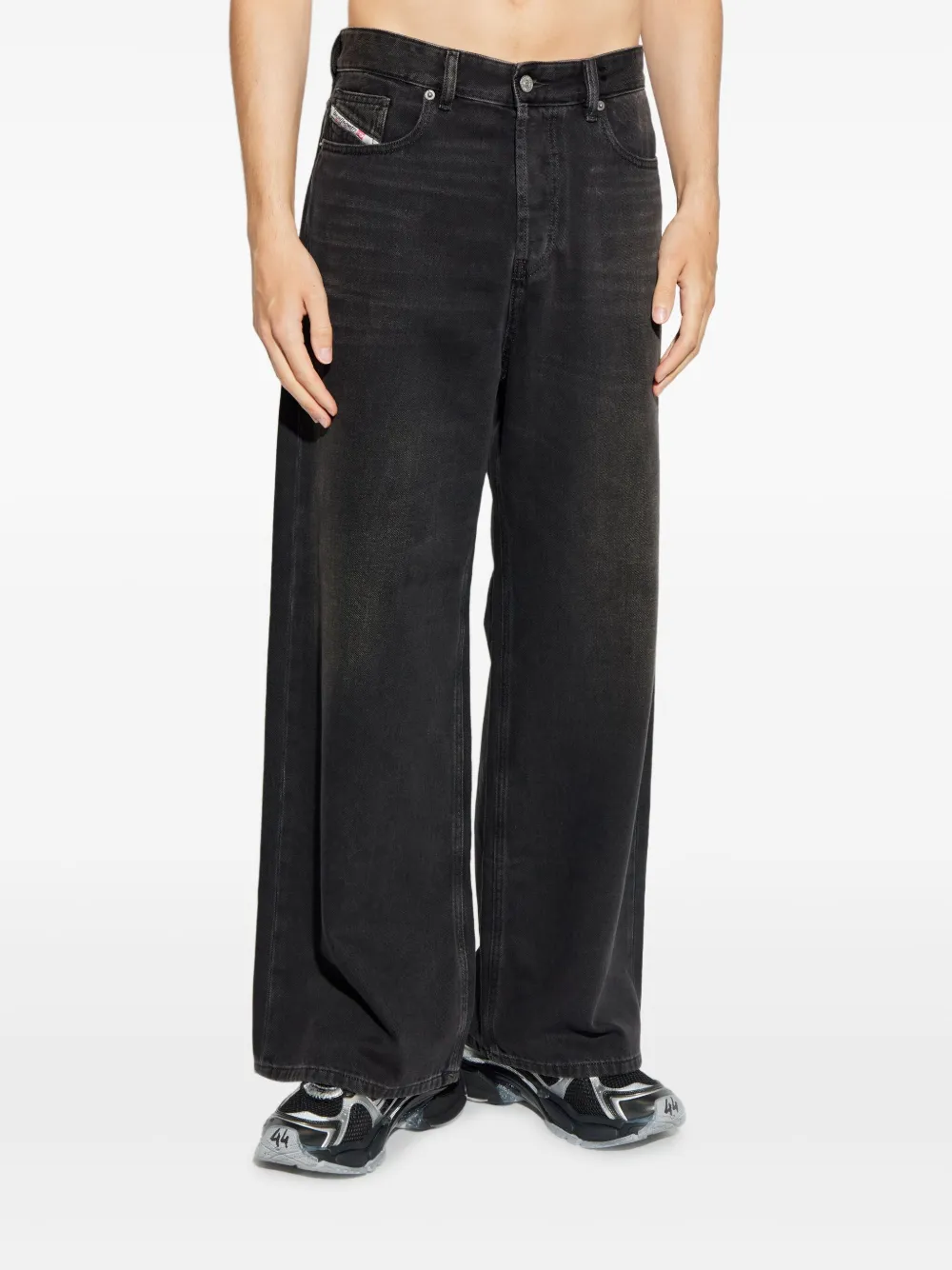 Diesel D-Rise jeans met vervaagd effect Zwart