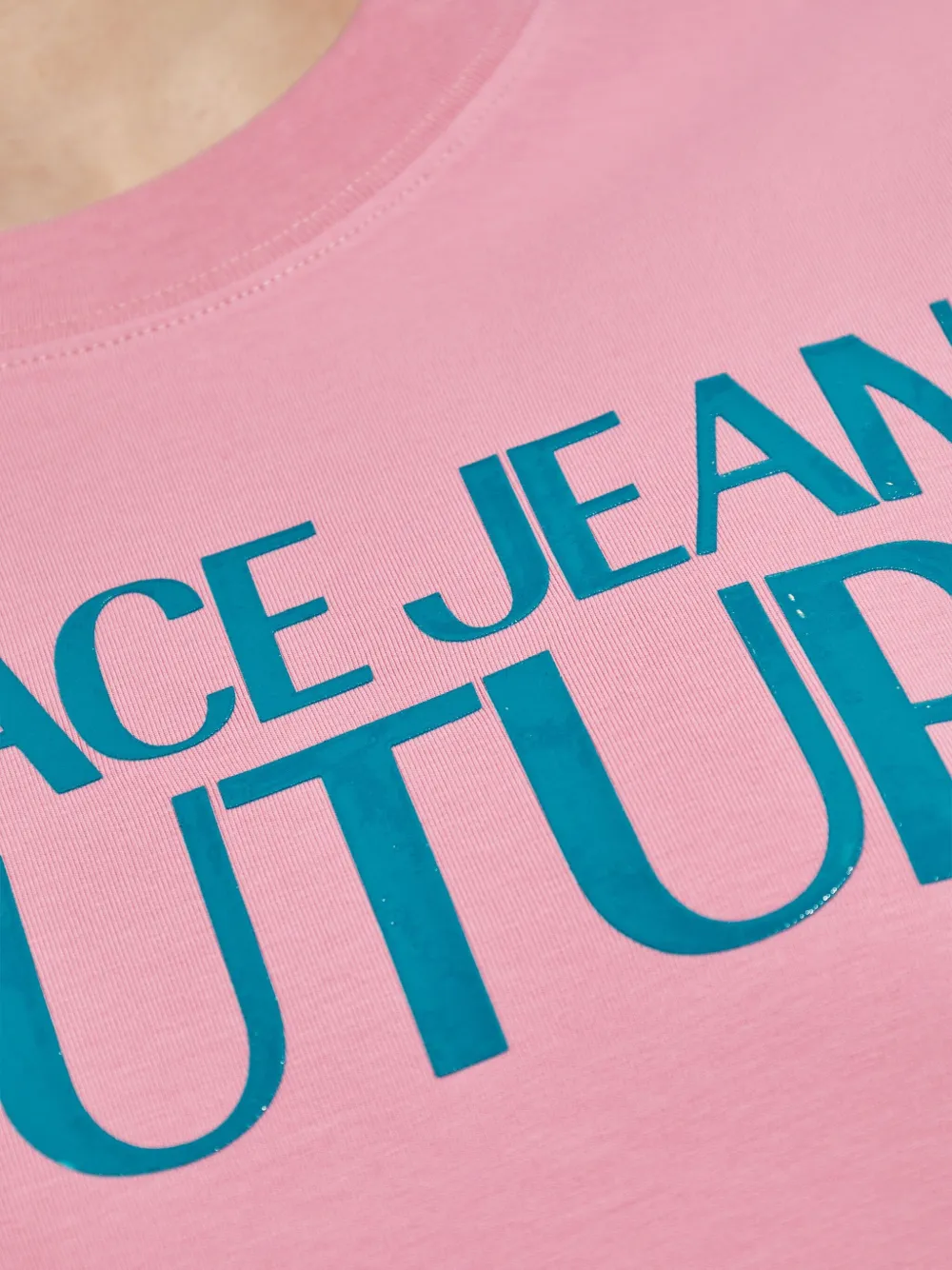 Versace Jeans Couture logo-print T-shirt dress Roze