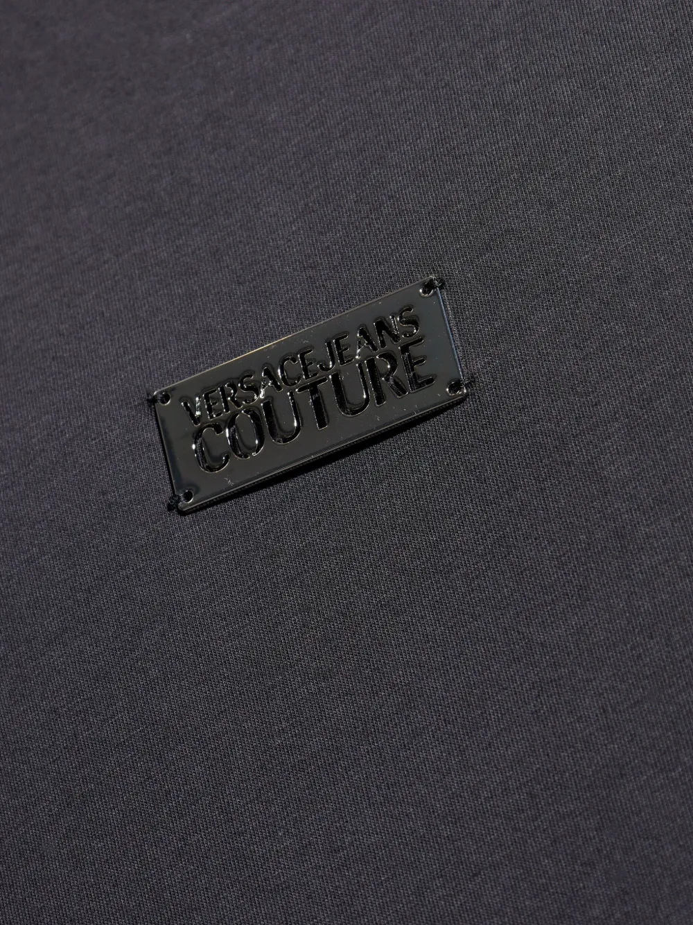 Versace Jeans Couture T-shirt met barokprint en mouwen Zwart