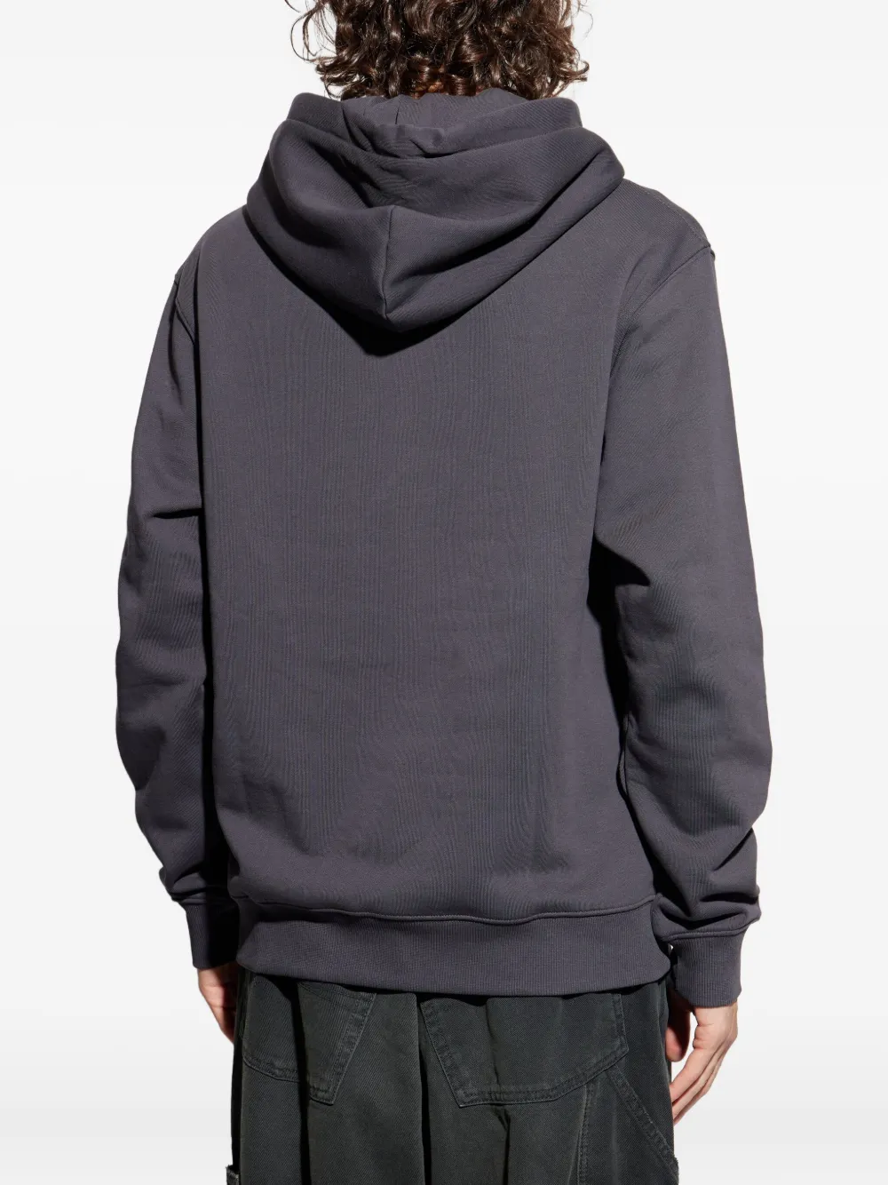 Versace Jeans Couture Hoodie met verfraaid logo Grijs