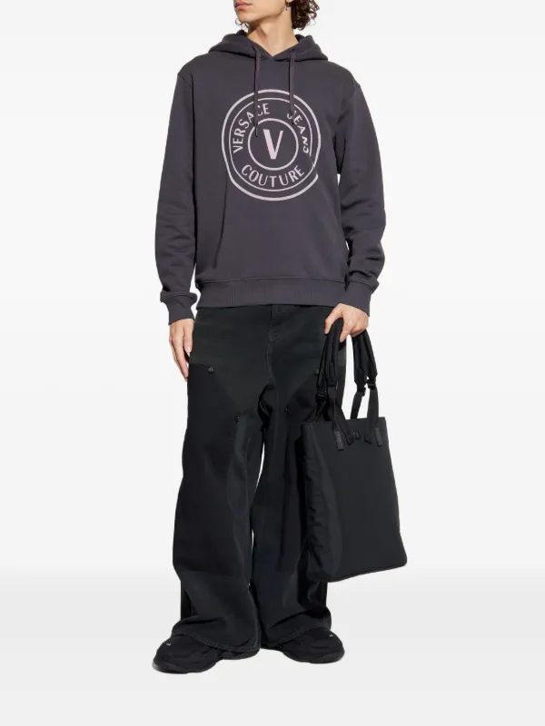 Versace Jeans Couture ロゴ パーカー | グレー | FARFETCH JP