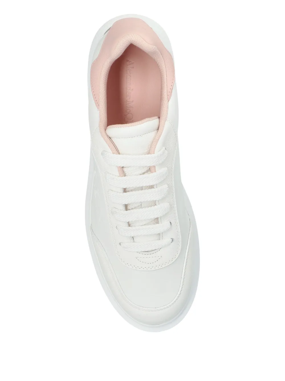 Alexander McQueen embossed-logo platform trainers White