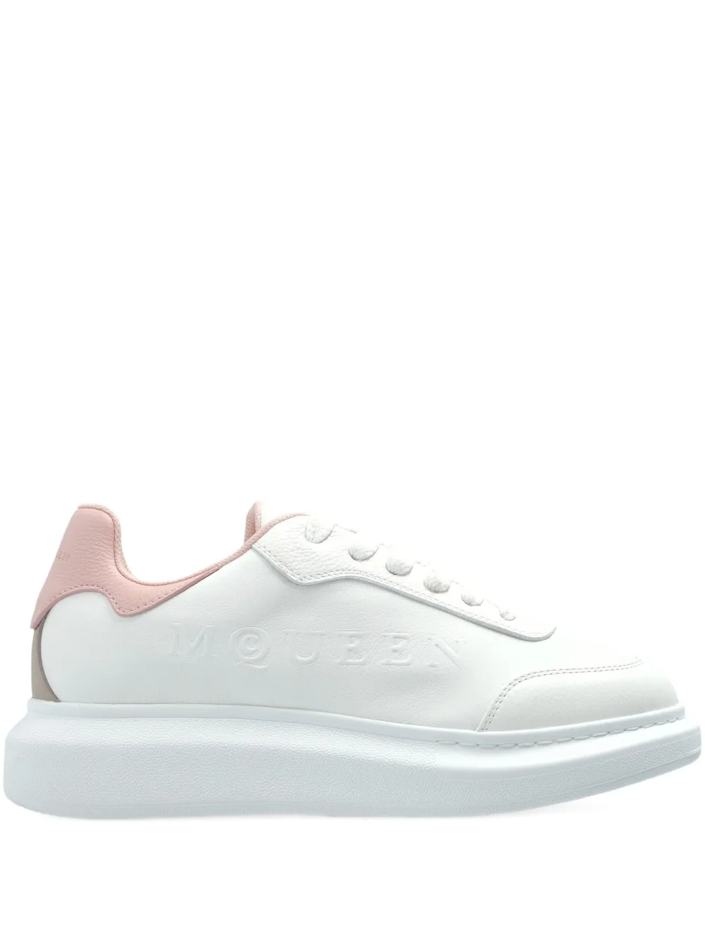 Alexander McQueen embossed-logo platform trainers White