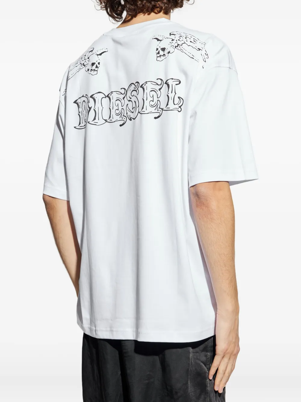 Diesel Katoenen T-shirt Wit
