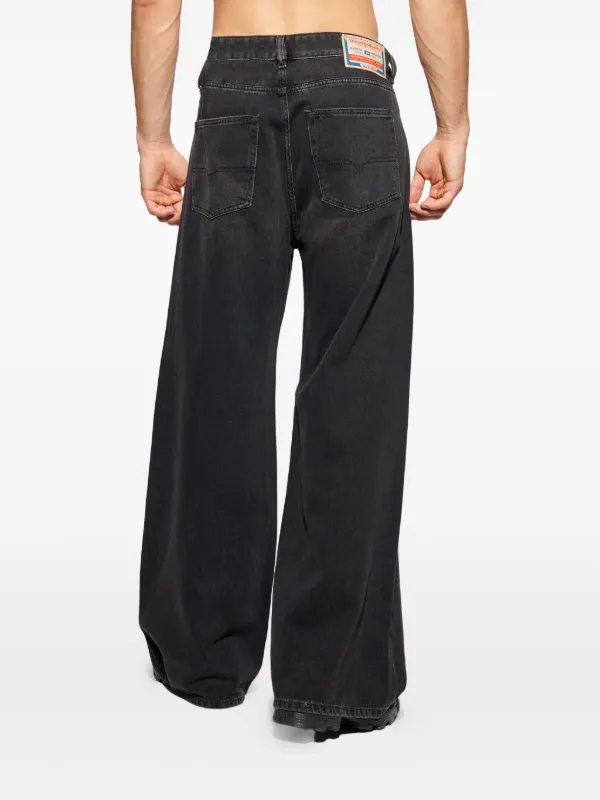 パンツ DIESEL D-RISE BLACK DENIM Diesel D-Rise Jeans | Black | FARFETCH PL