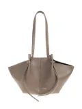 Yuzefi Mochi pebble-textured tote bag - Brown