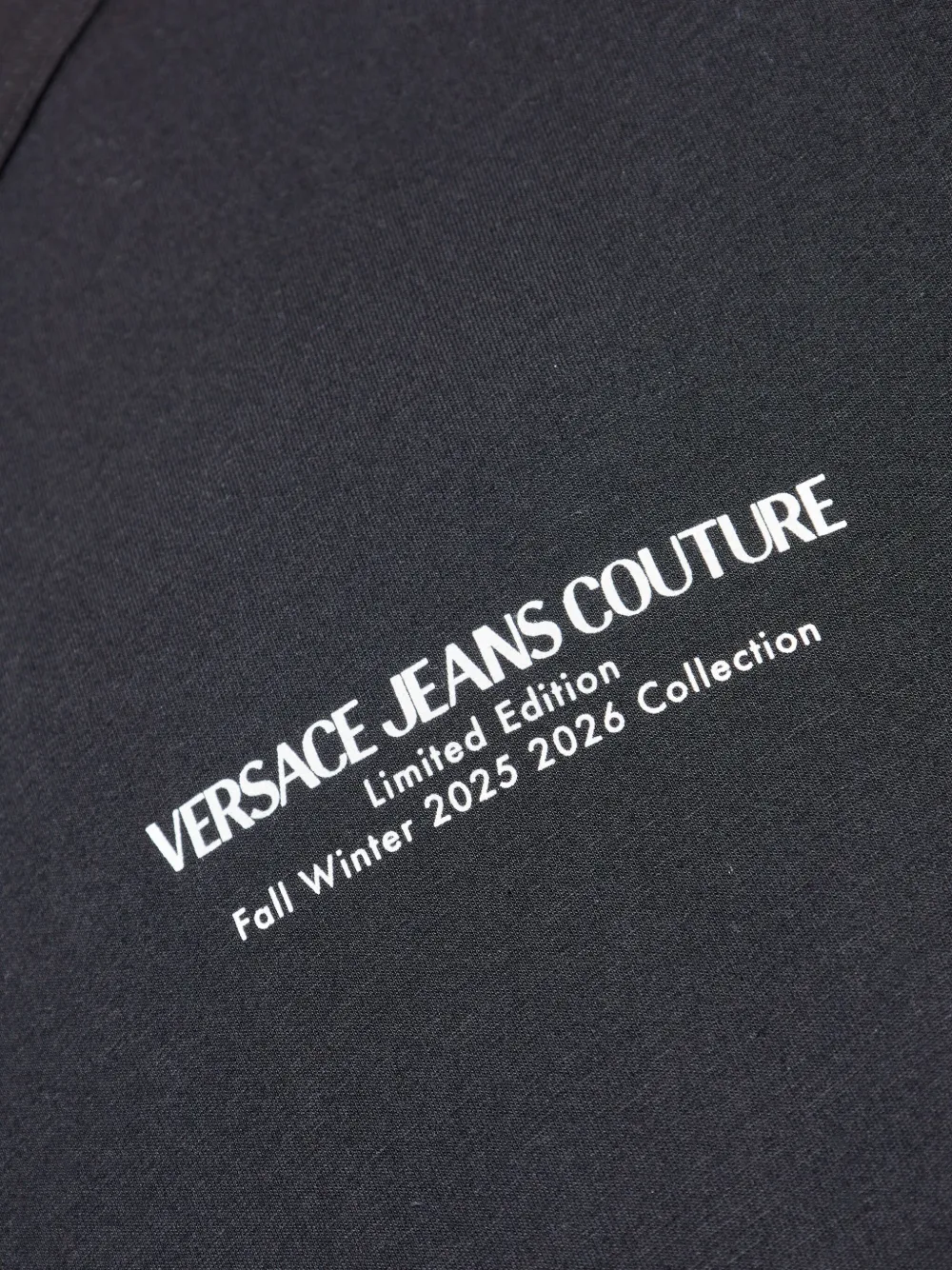 Versace Jeans Couture T-shirt met logoprint Zwart