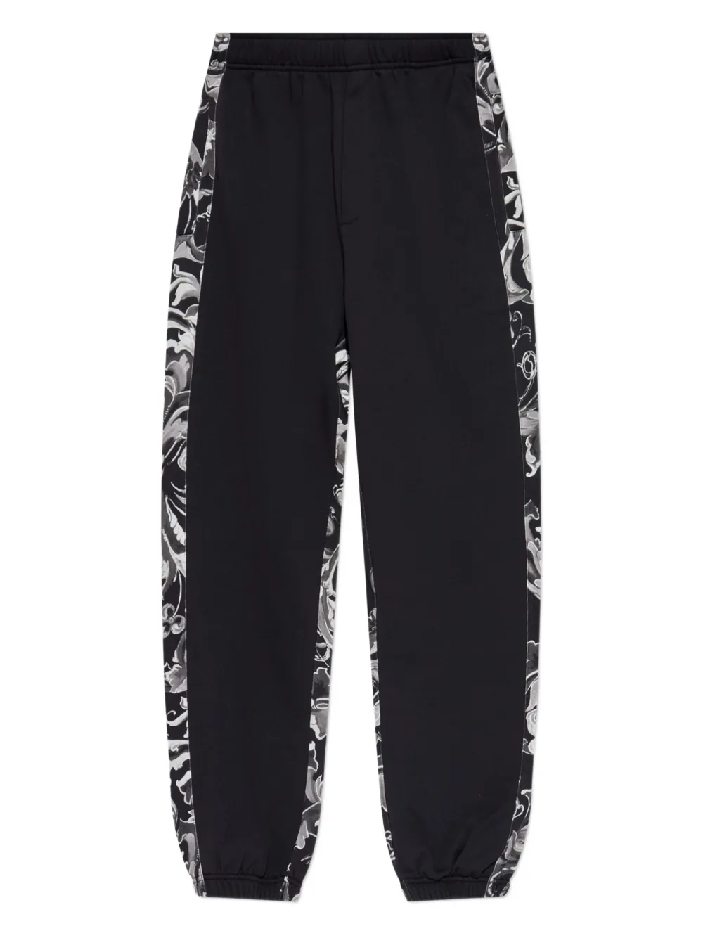 Versace Jeans Couture Broek met bloemenvlakken Zwart