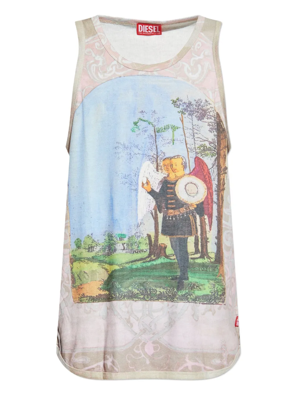 Diesel T-Aly graphic-print tank top Roze