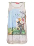 Diesel T-Aly graphic-print tank top - Pink