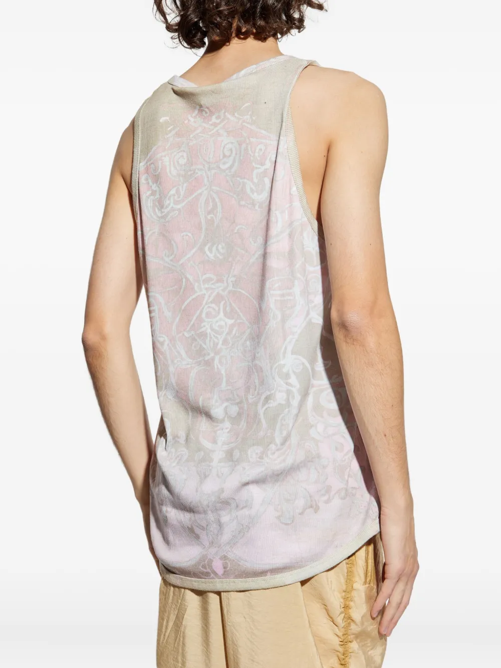 Diesel T-Aly graphic-print tank top Roze