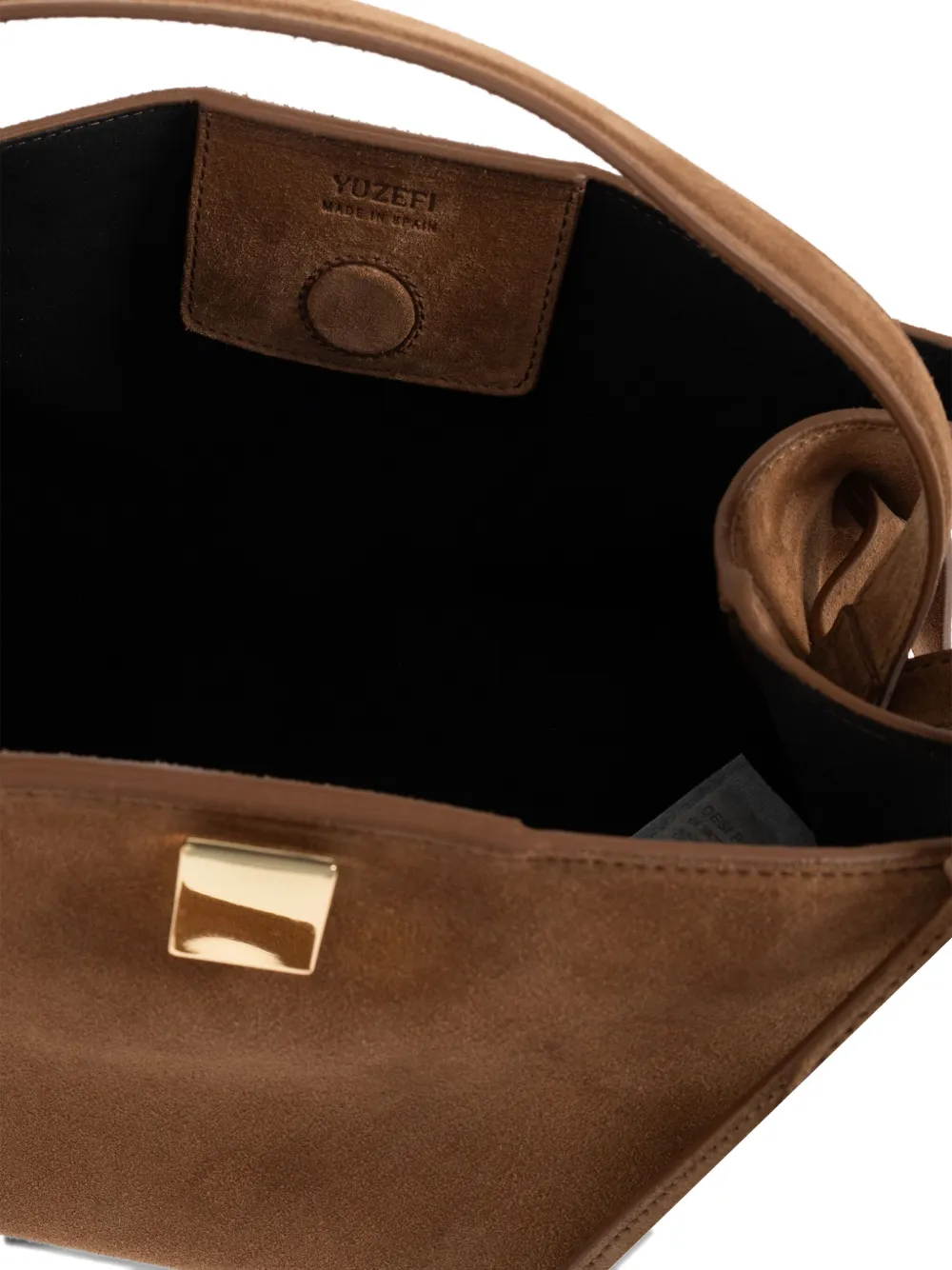 Yuzefi Leren shopper Bruin