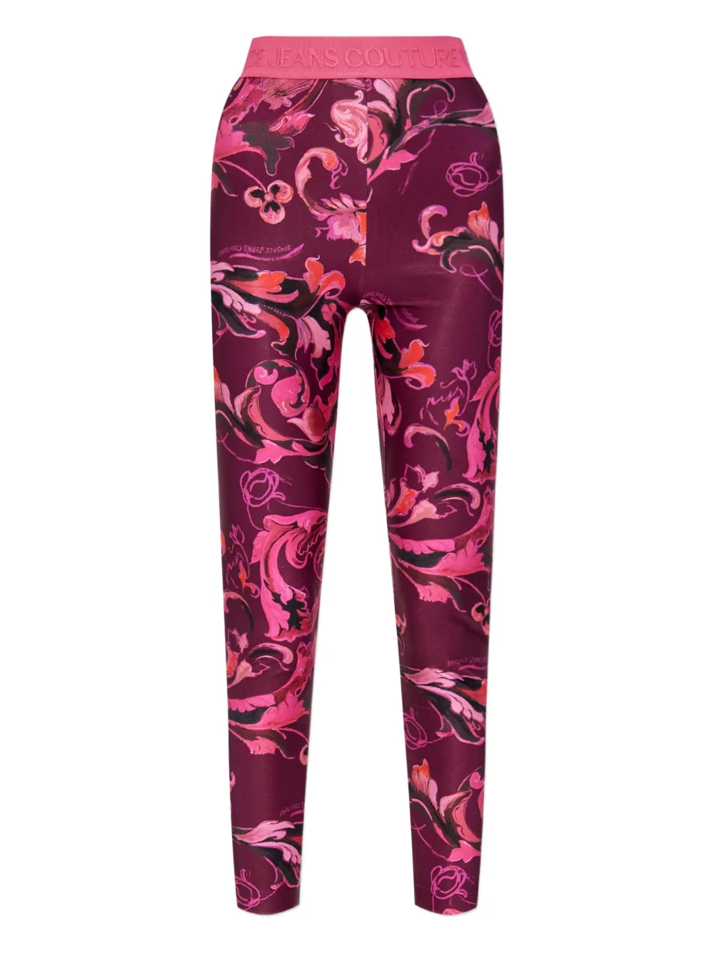 Versace Jeans Couture Barocco-print leggings Roze