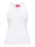 Diesel T-Anky-D ribbed logo top - White