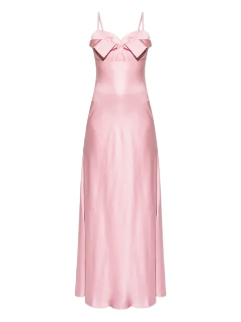 Alexander McQueen bow-detail maxi slip dress