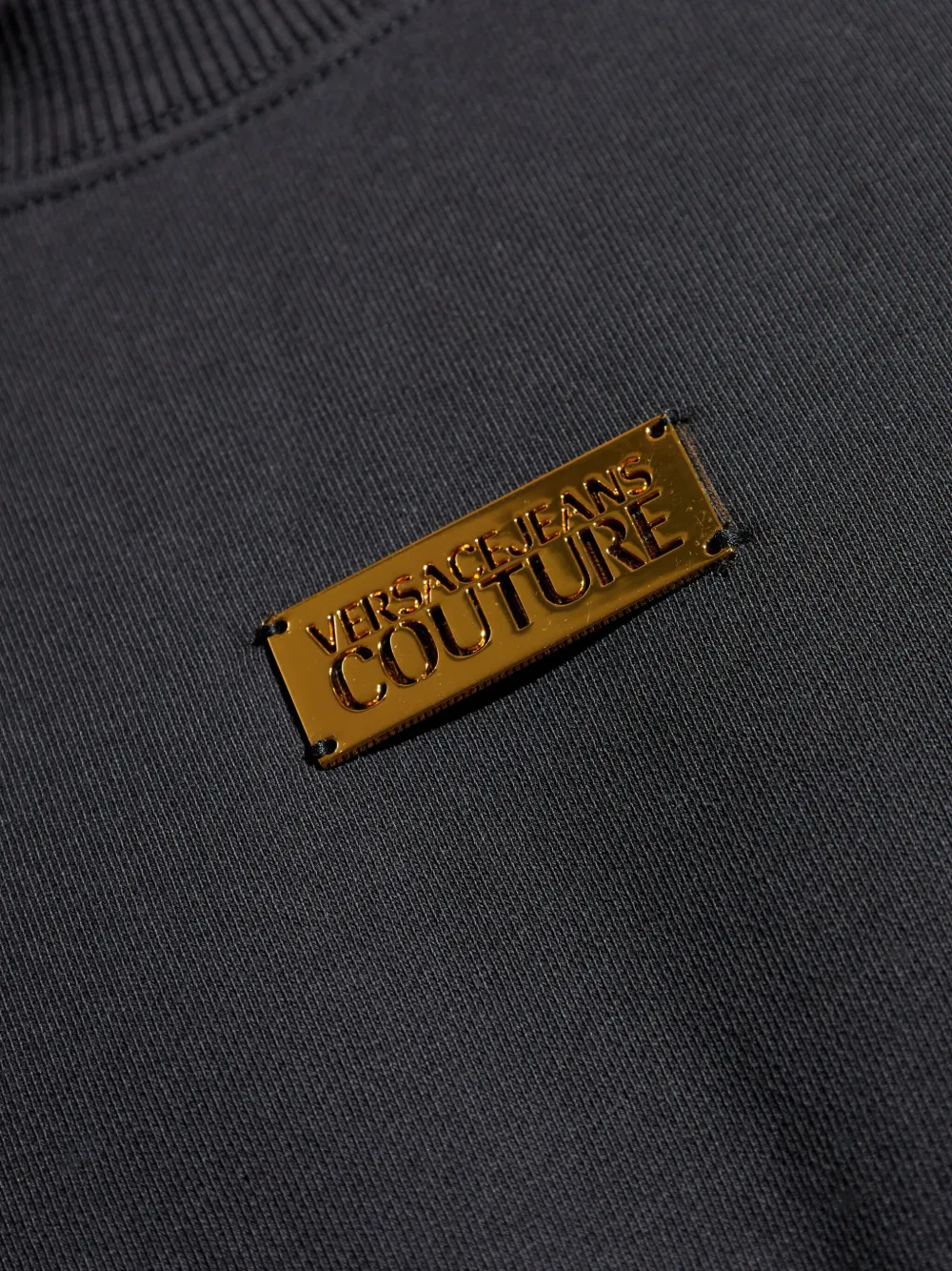 Versace Jeans Couture Sweater met barokprint Zwart