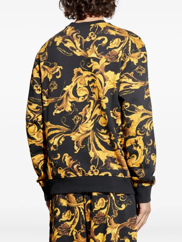 VERSACE ブランドロゴ ヒルズ プリント スウェットシャツ 90_1021344-