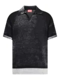 Diesel Lorenzo short-sleeve polo-neck top - Black