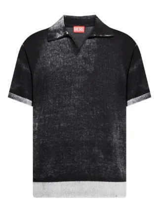 Diesel Lorenzo short-sleeve polo-neck Top | Black | FARFETCH NO