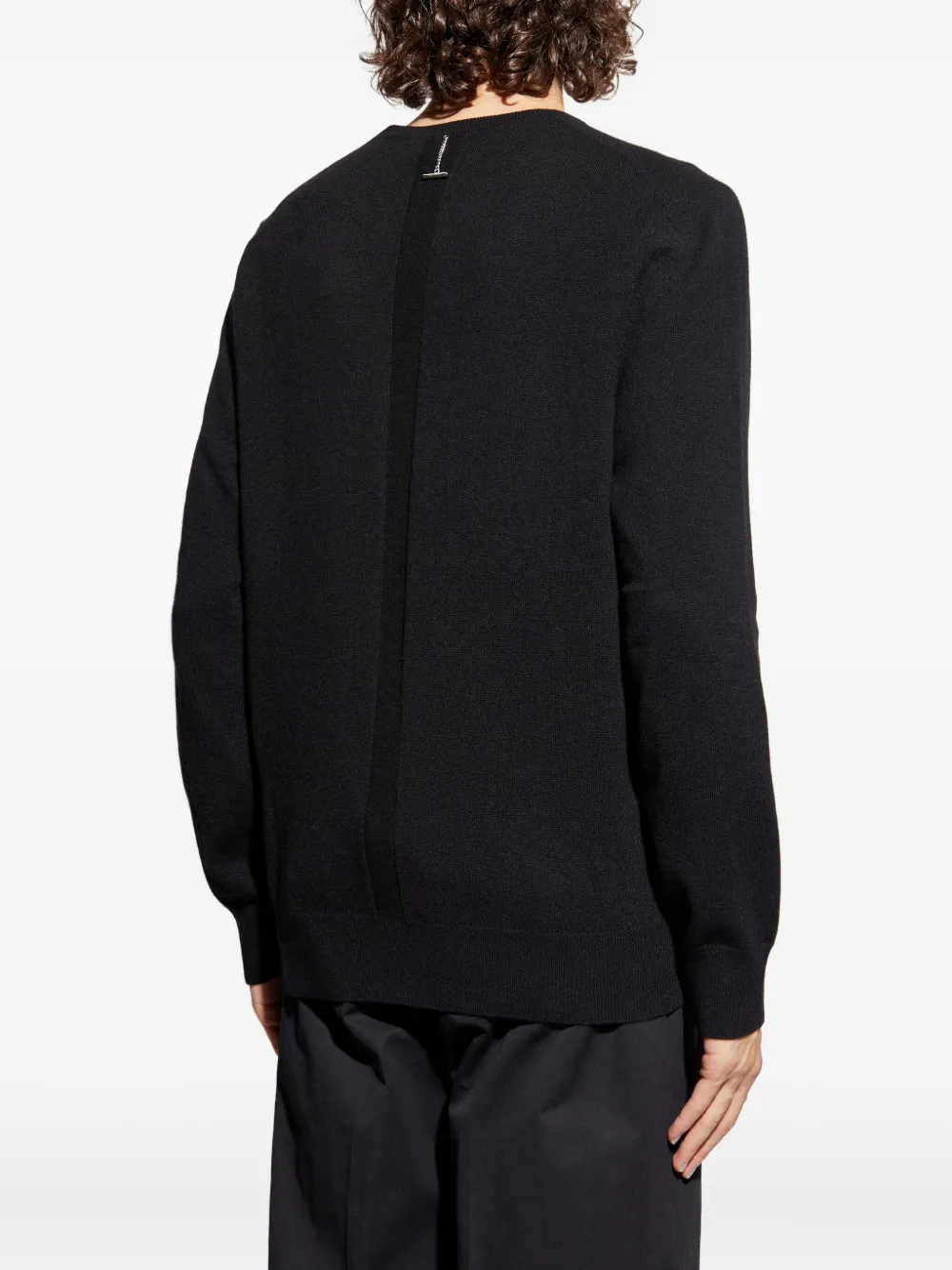 Alexander McQueen chain-detail cashmere sweater Zwart