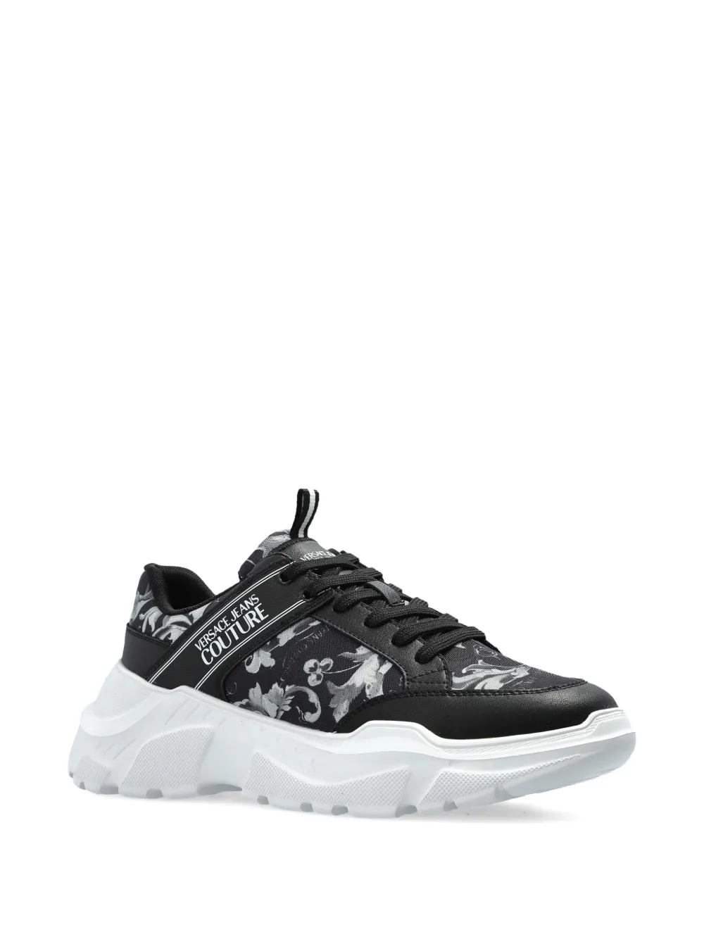Versace Jeans Couture baroque-print sneakers Black