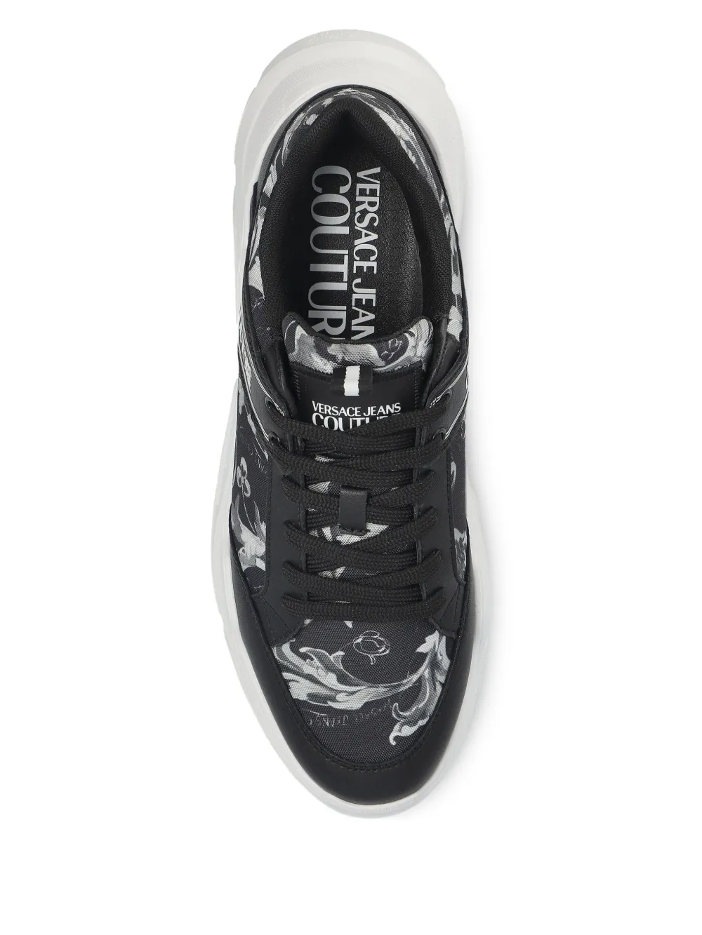 Versace Jeans Couture baroque-print sneakers Black