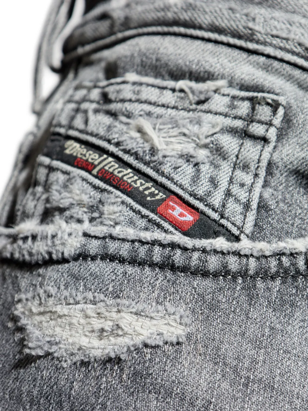 Diesel 1996 D-Sire gerafelde jeans Grijs