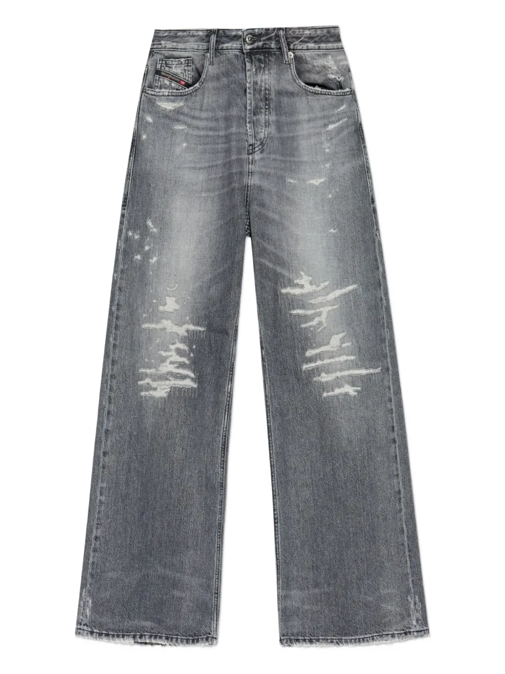 Diesel 1996 D-Sire gerafelde jeans Grijs