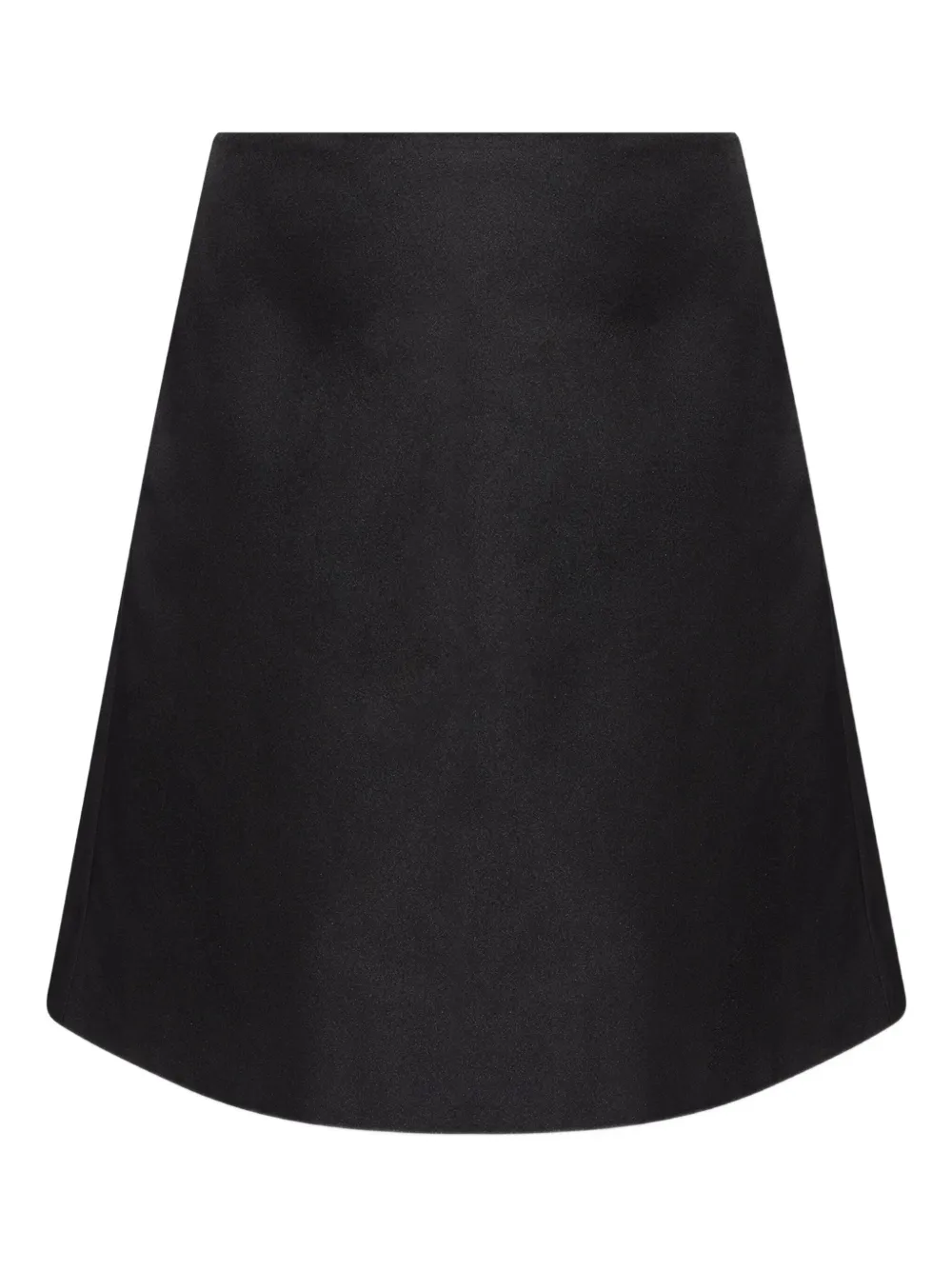 Alexander McQueen satin A-line skirt Zwart