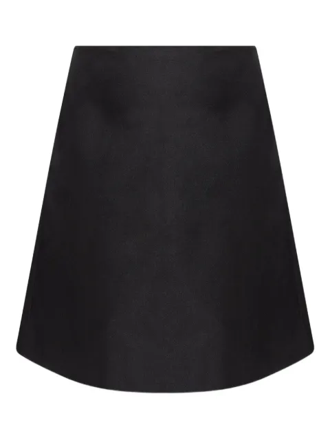 Alexander McQueen satin A-line skirt
