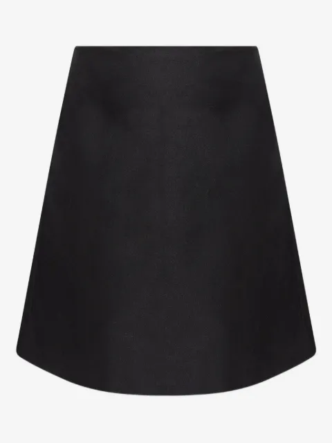 Alexander McQueen Satinrock in A-Linie