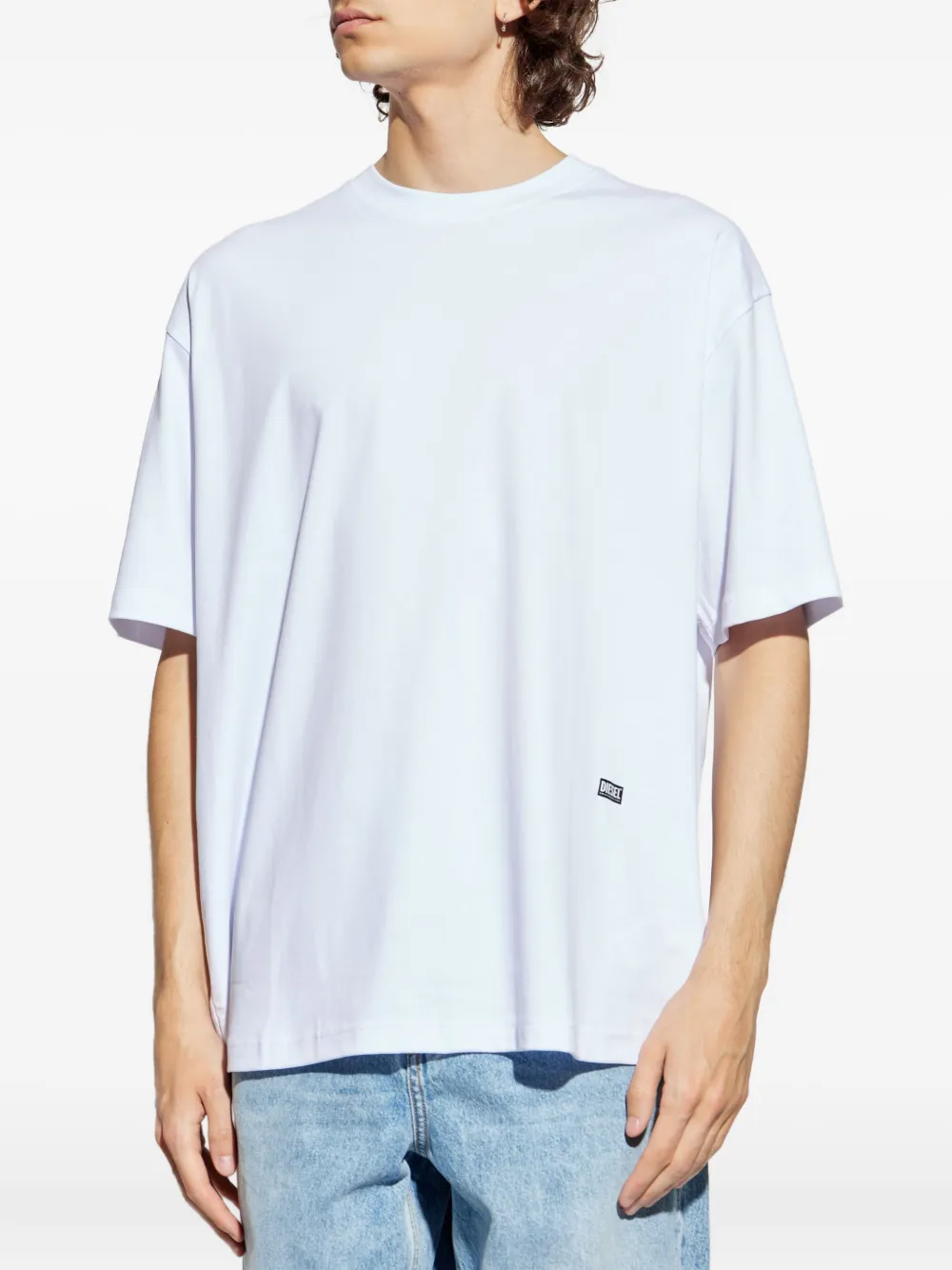 Diesel T-Boggy-T2 T-shirt met adelaarprint Wit