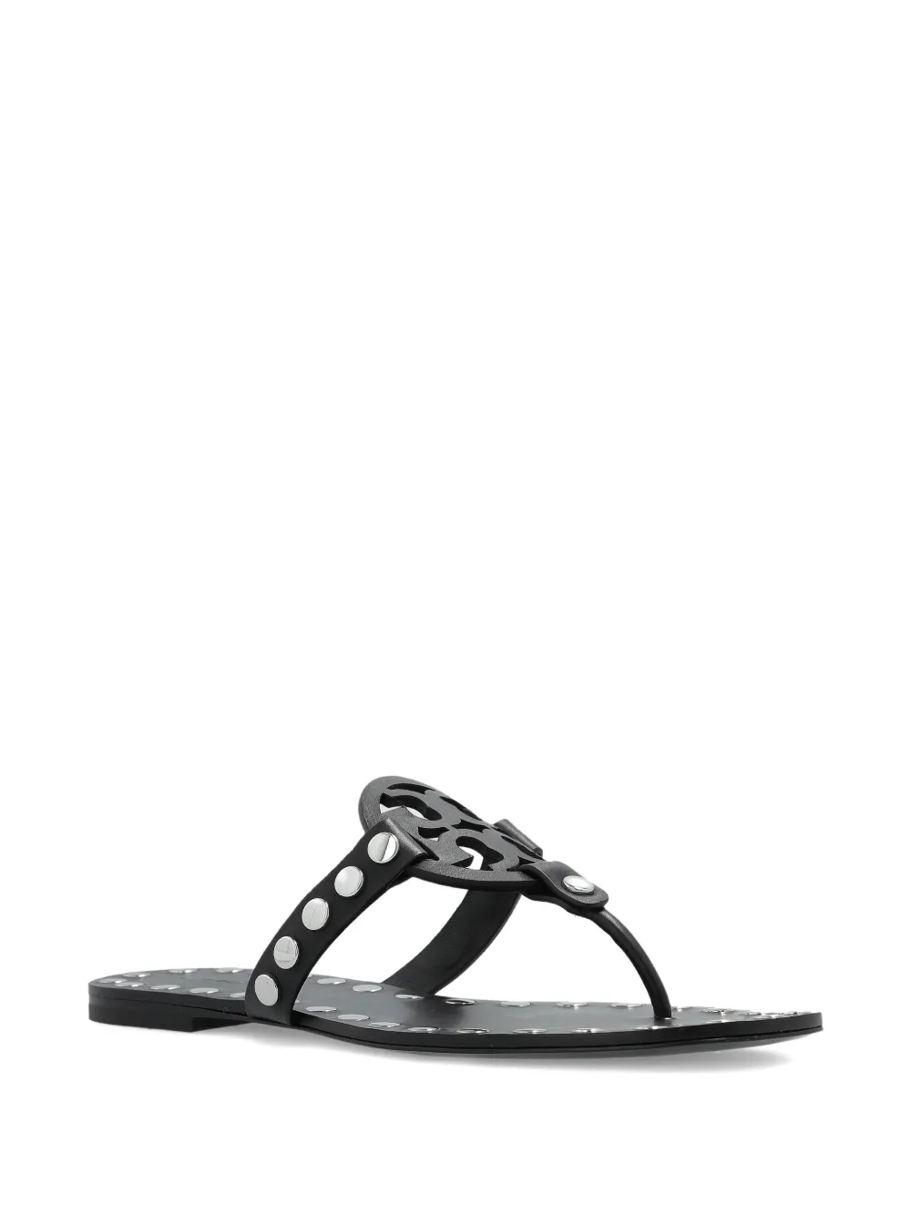 Tory Burch leather studded flat sandals | Flat Sandals | Image 2