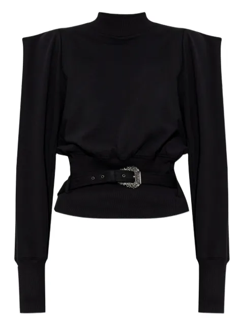 Versace Jeans Couture cotton belted sweatshirt