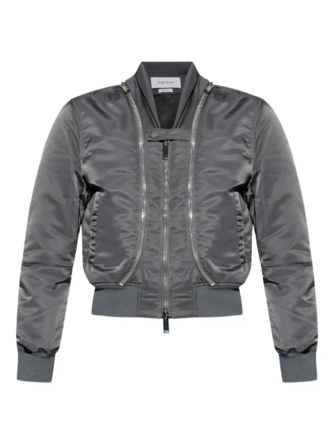 Alexander McQueen double-zip bomber jacket