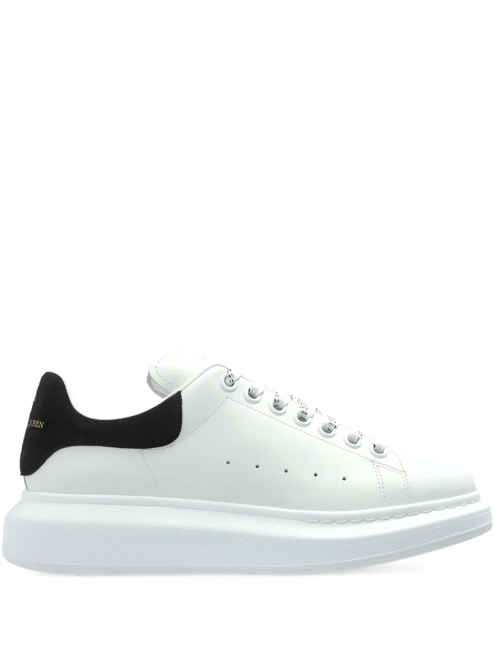 Alexander McQueen Oversized suede-panel sneakers White