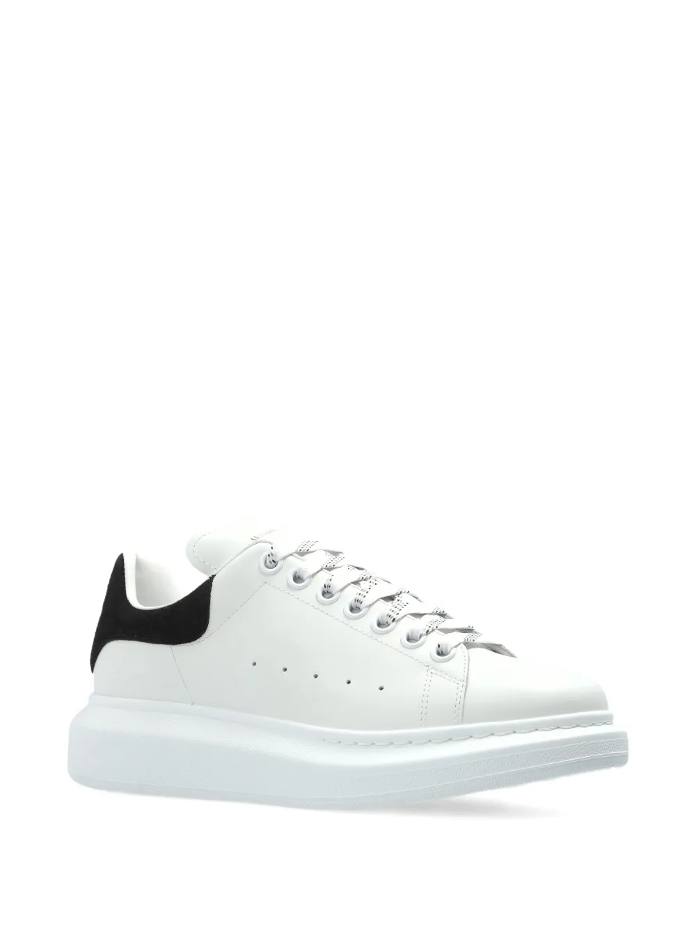 Alexander McQueen Oversized suede-panel sneakers White