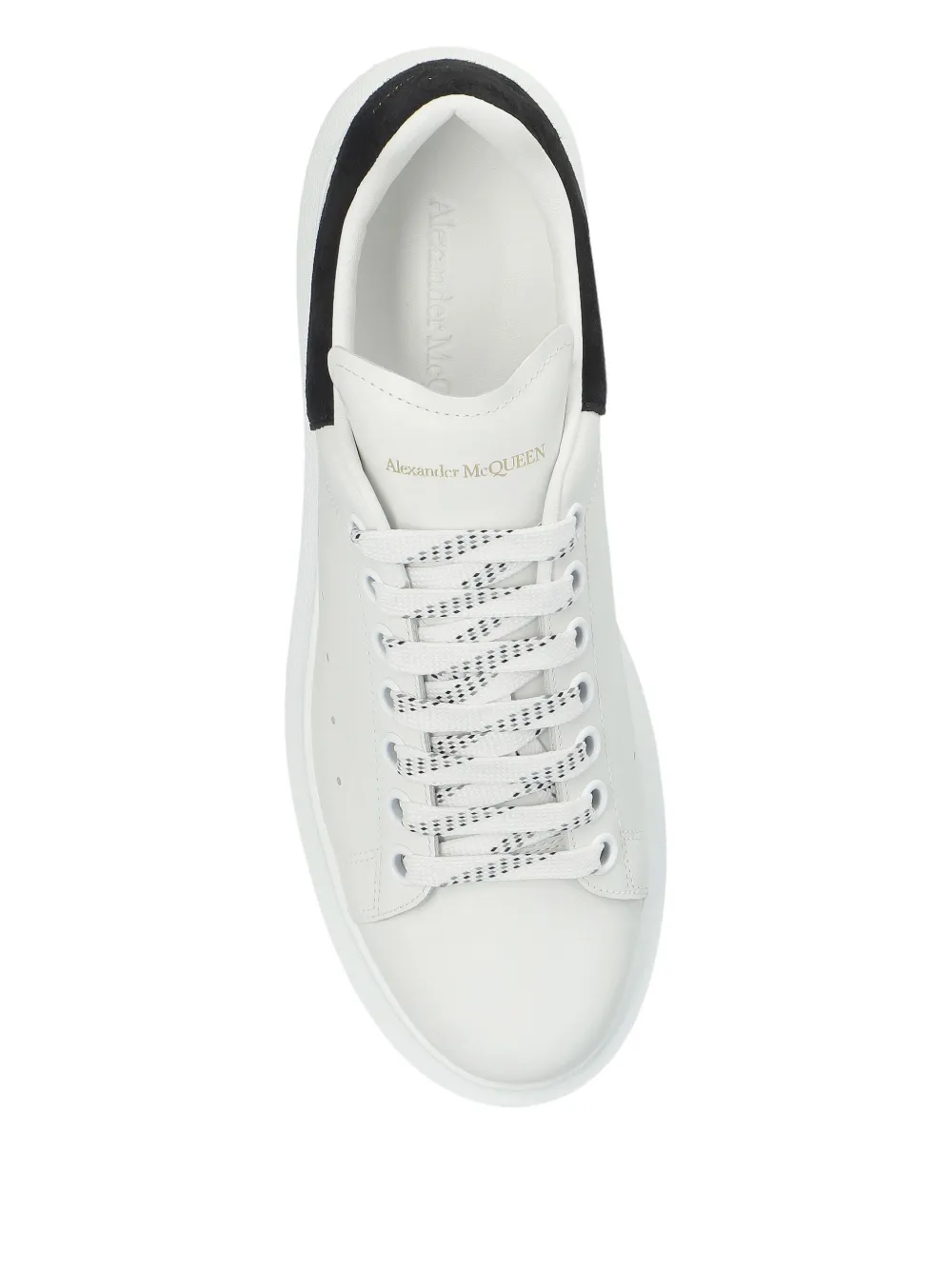 Alexander McQueen Oversized suede-panel sneakers White