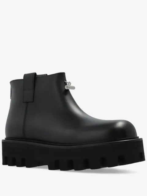 Alexander McQueen bottines zippées à plateforme