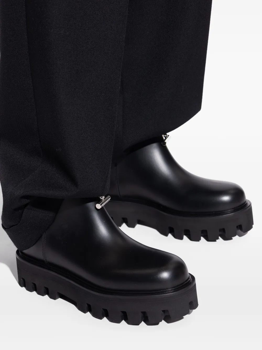Alexander McQueen zip-fastening platform ankle boots Black