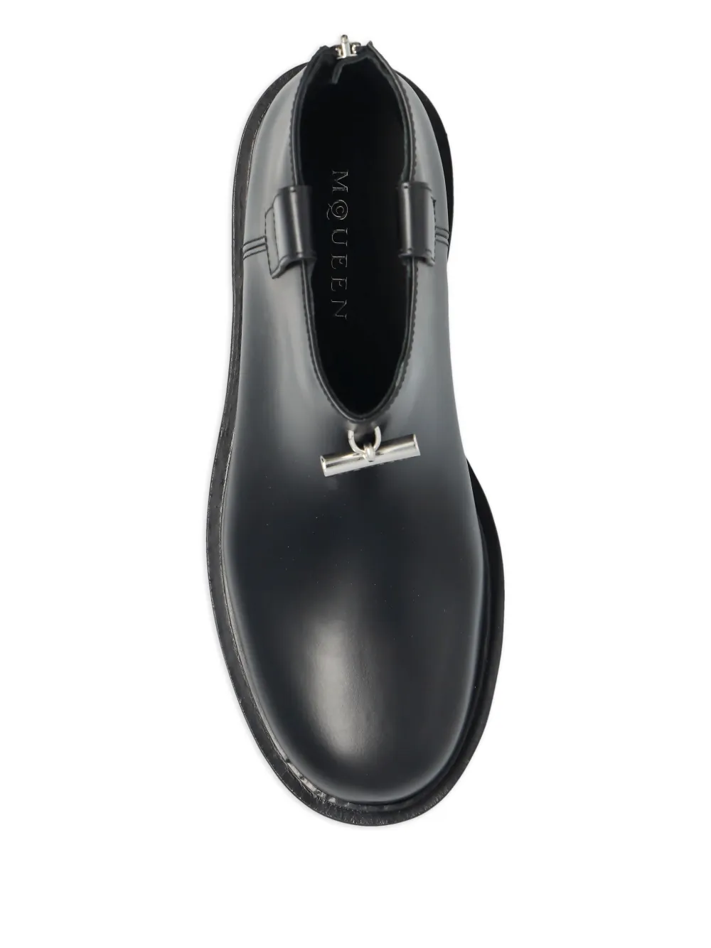 Alexander McQueen zip-fastening platform ankle boots Black