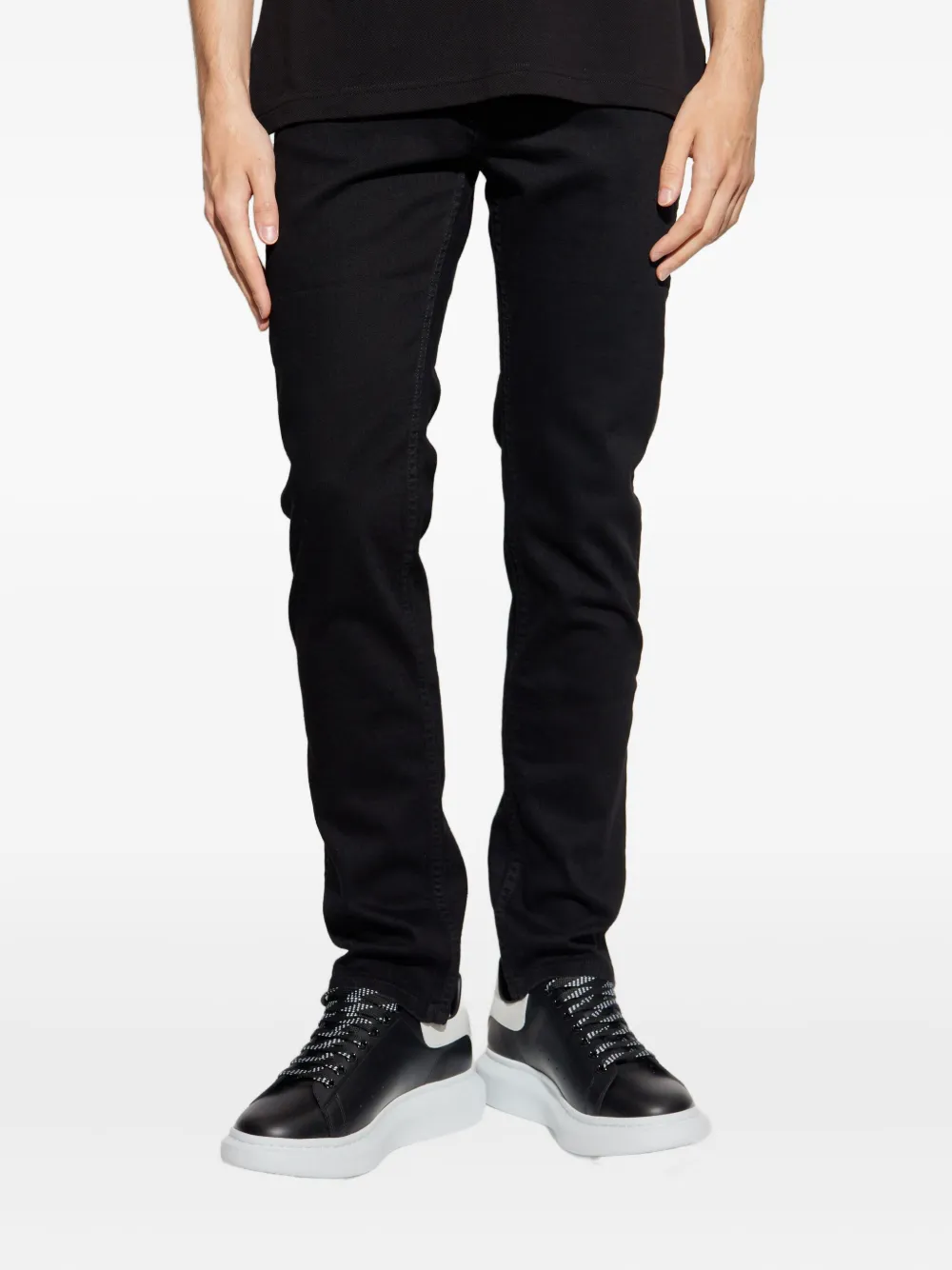 Versace Jeans Couture Jeans met vijf zakken Zwart